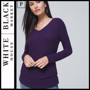 🔥SALE🔥 NWT WHBM Petite Cozy Knit U-Back Top